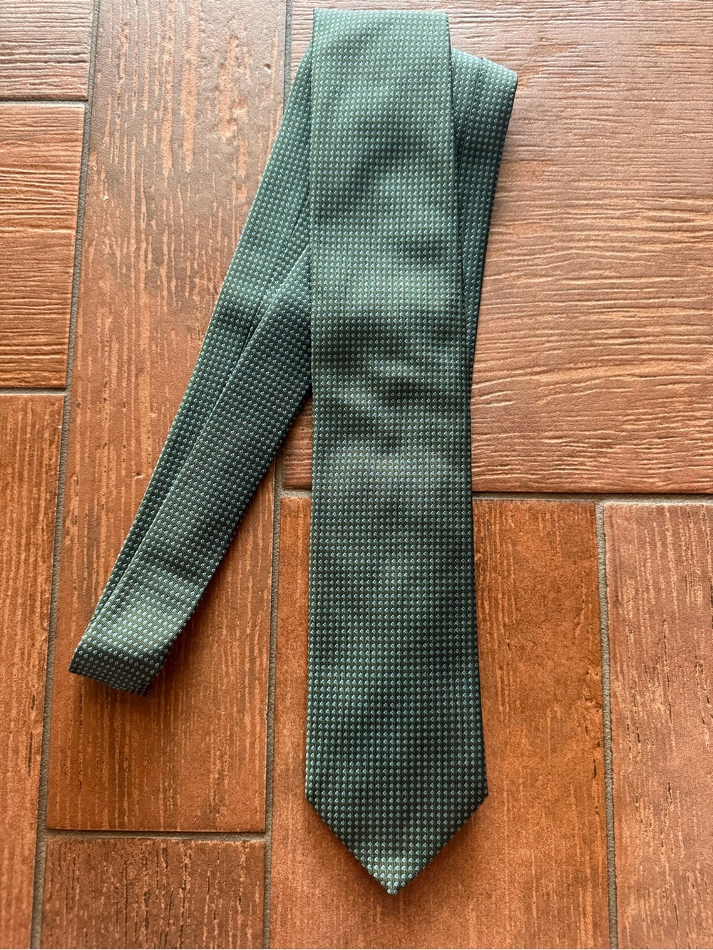 Peter Millar Classic Men's Green Micro-Pattern Tie